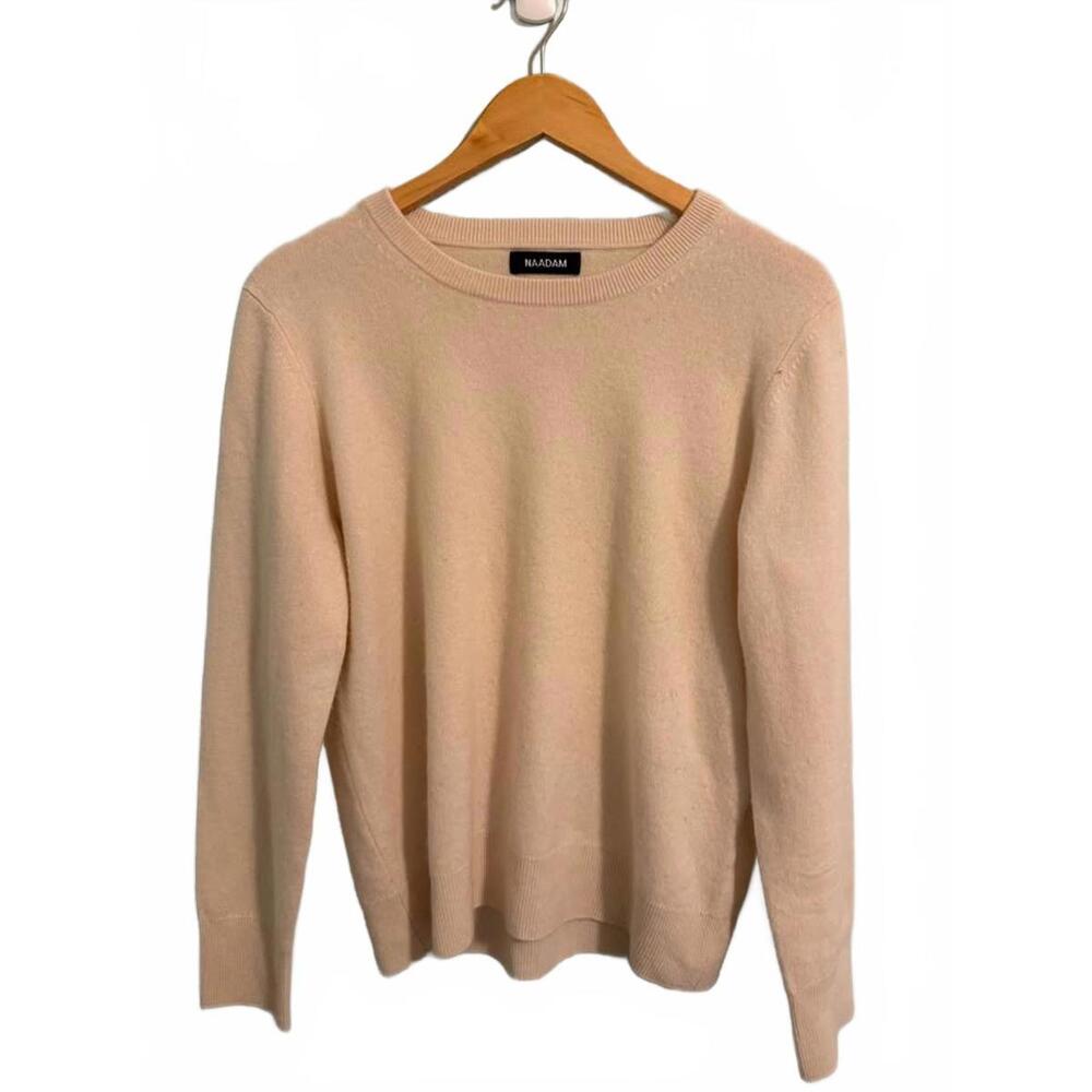 Naadam 100 Percent Cashmere Sweater Cream Medium